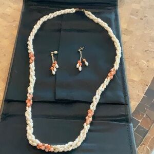 Pretty necklace and earrings